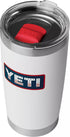 Yeti Rambler 20 oz Tumbler WHITE / BADGE