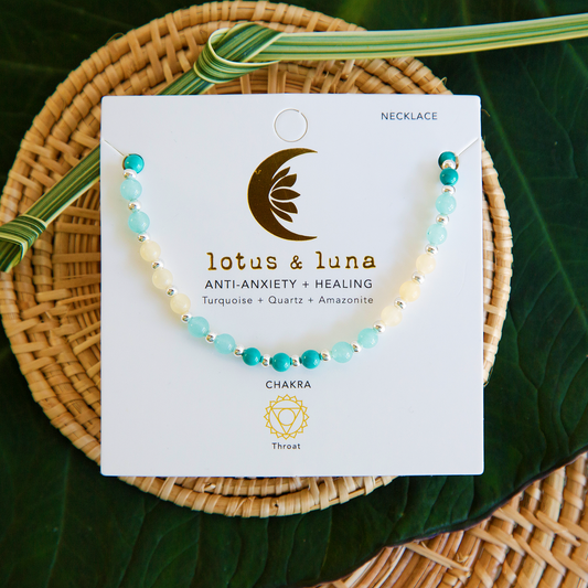 Lotus & Luna 4mm Healing Necklace ANTI-ANXIETY+ HEALING
