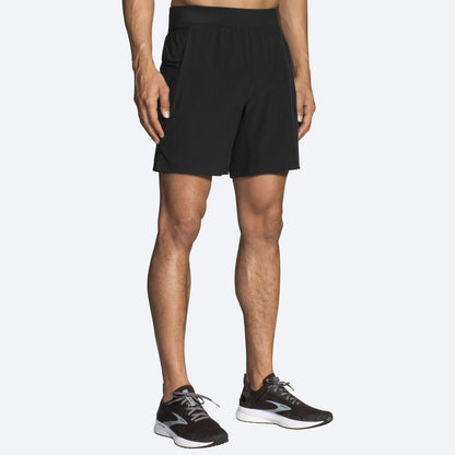 Brooks M Sherpa 7" 2-in-1 Short BLACK