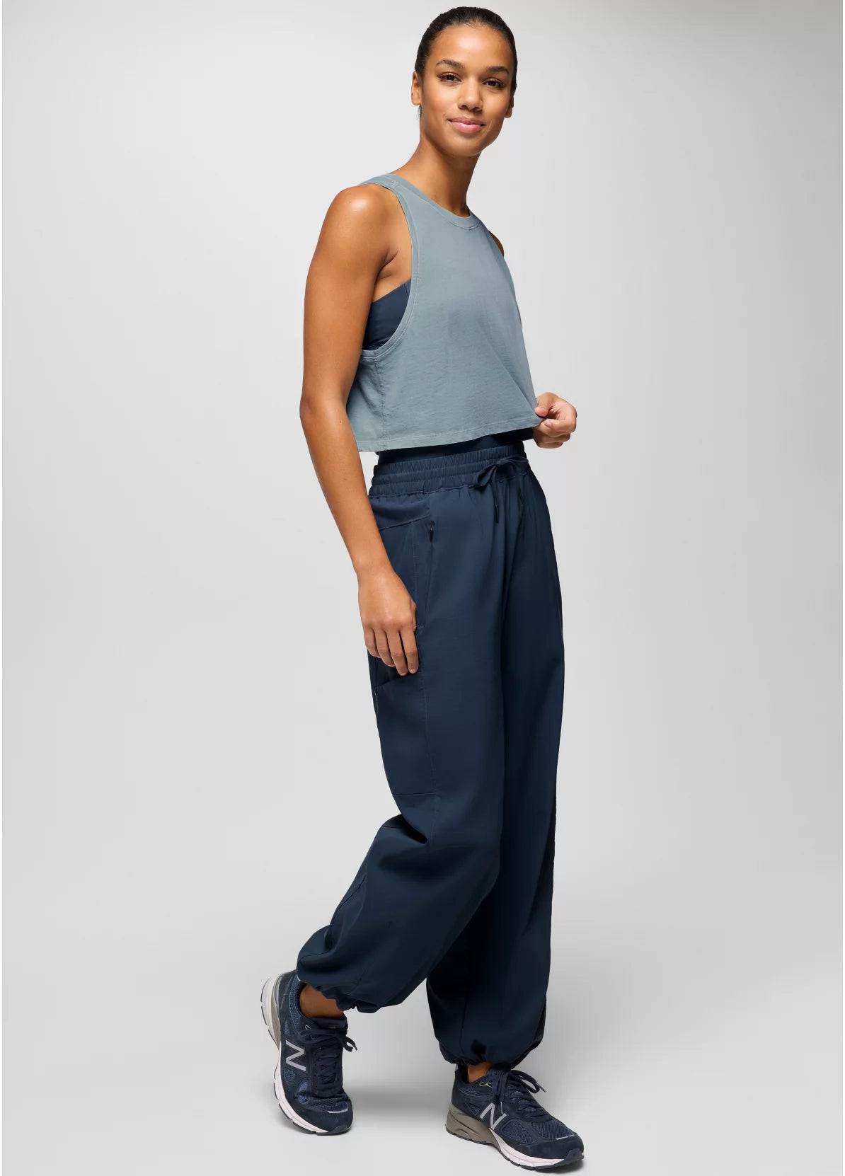 prAna W Everday Crop Tank SALTWATER