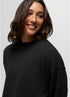 prAna W Cozy Up Crew Sweatshirt BLACK