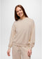 prAna W Cozy Up Crew Sweatshirt CANVAS HEATHER