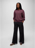 prAna W Cozy Up Crew Sweatshirt VINO