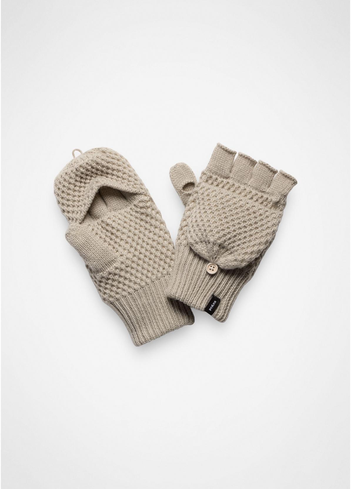 prAna Bristlecone Convertible Mitten STONE