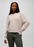 prAna W LS Touchstone Crew OATMEAL HEATHER