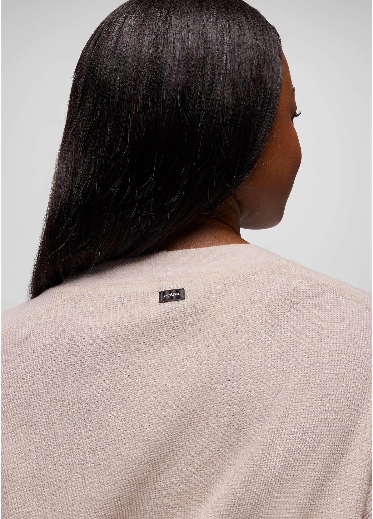 prAna W LS Touchstone Crew OATMEAL HEATHER