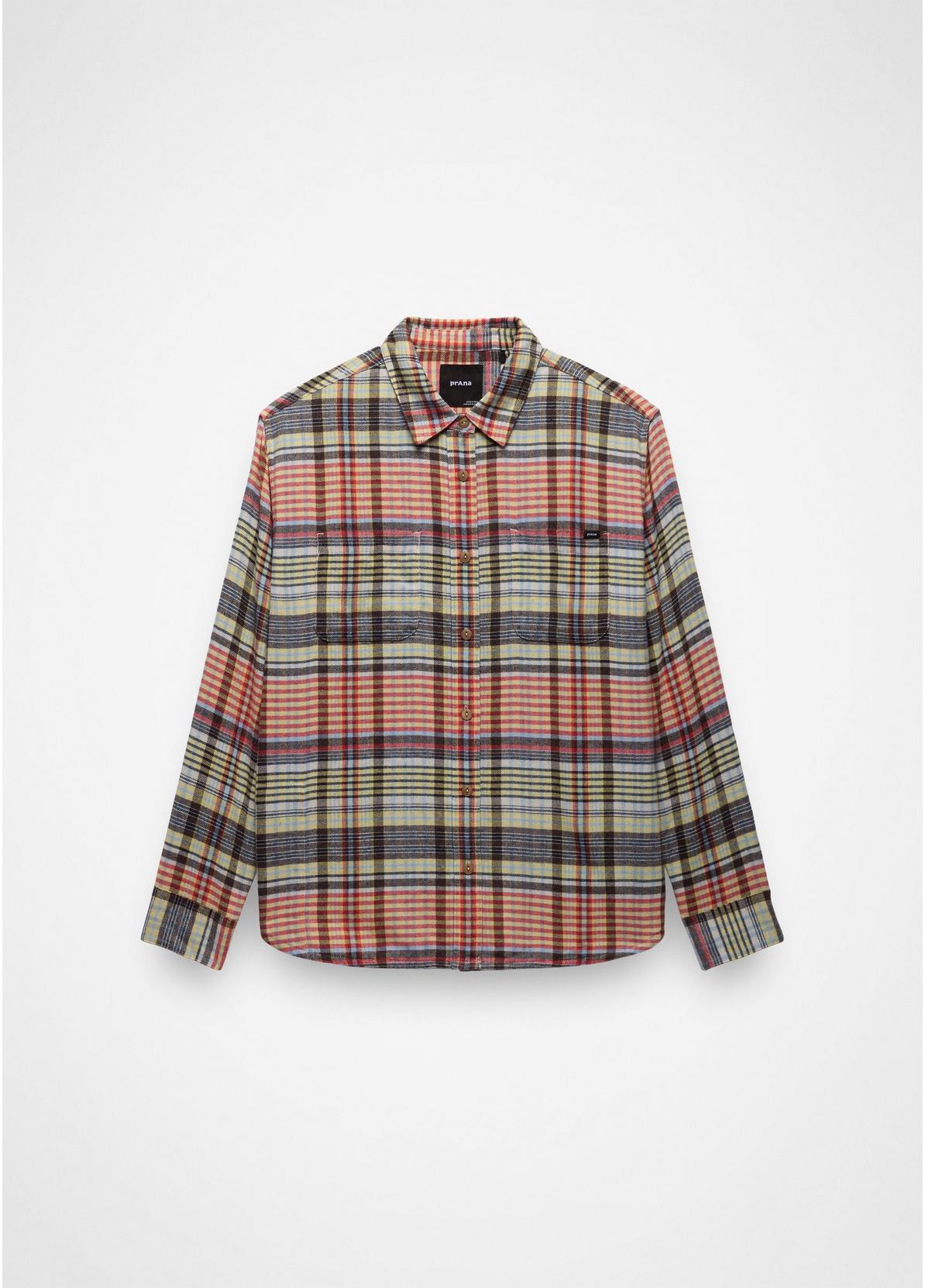 prAna W LS Cabin Core Flannel MULTI PLAID