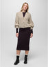 prAna W Sunday River Short Cardigan BEACH PEBBLE