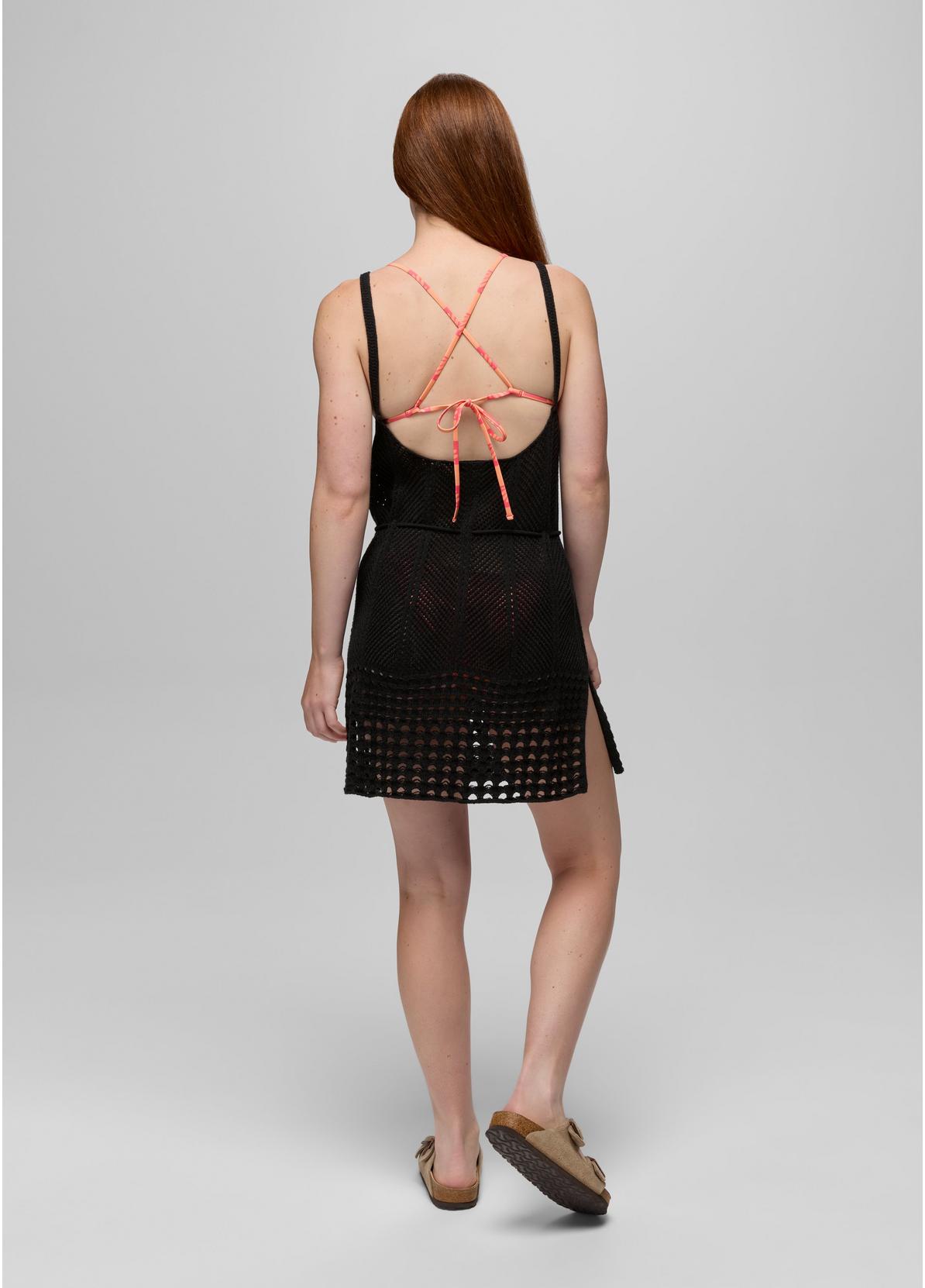 prAna W Crochet Mini Dress BLACK