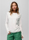 prAna W LS Eileen Cinch Top WHITE