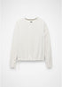 prAna W LS Eileen Cinch Top WHITE