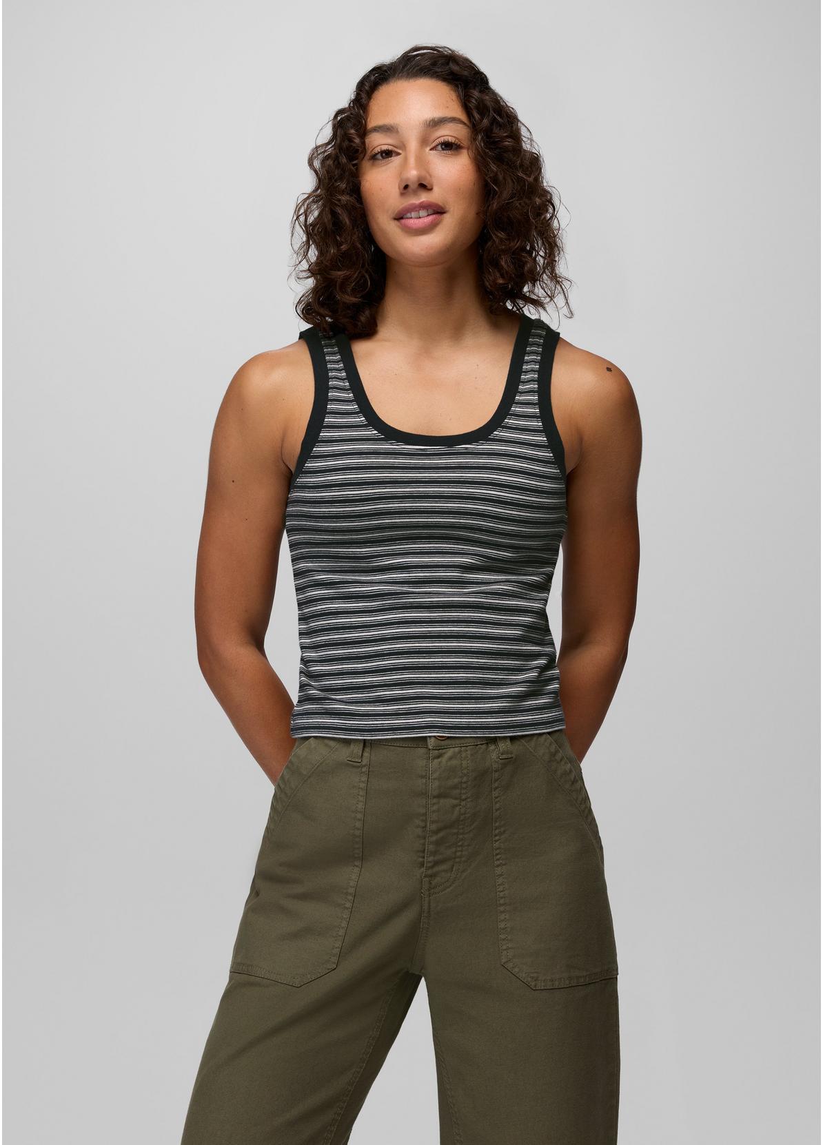 prAna W Lotus Tank Top NAUTILUS STRIPE