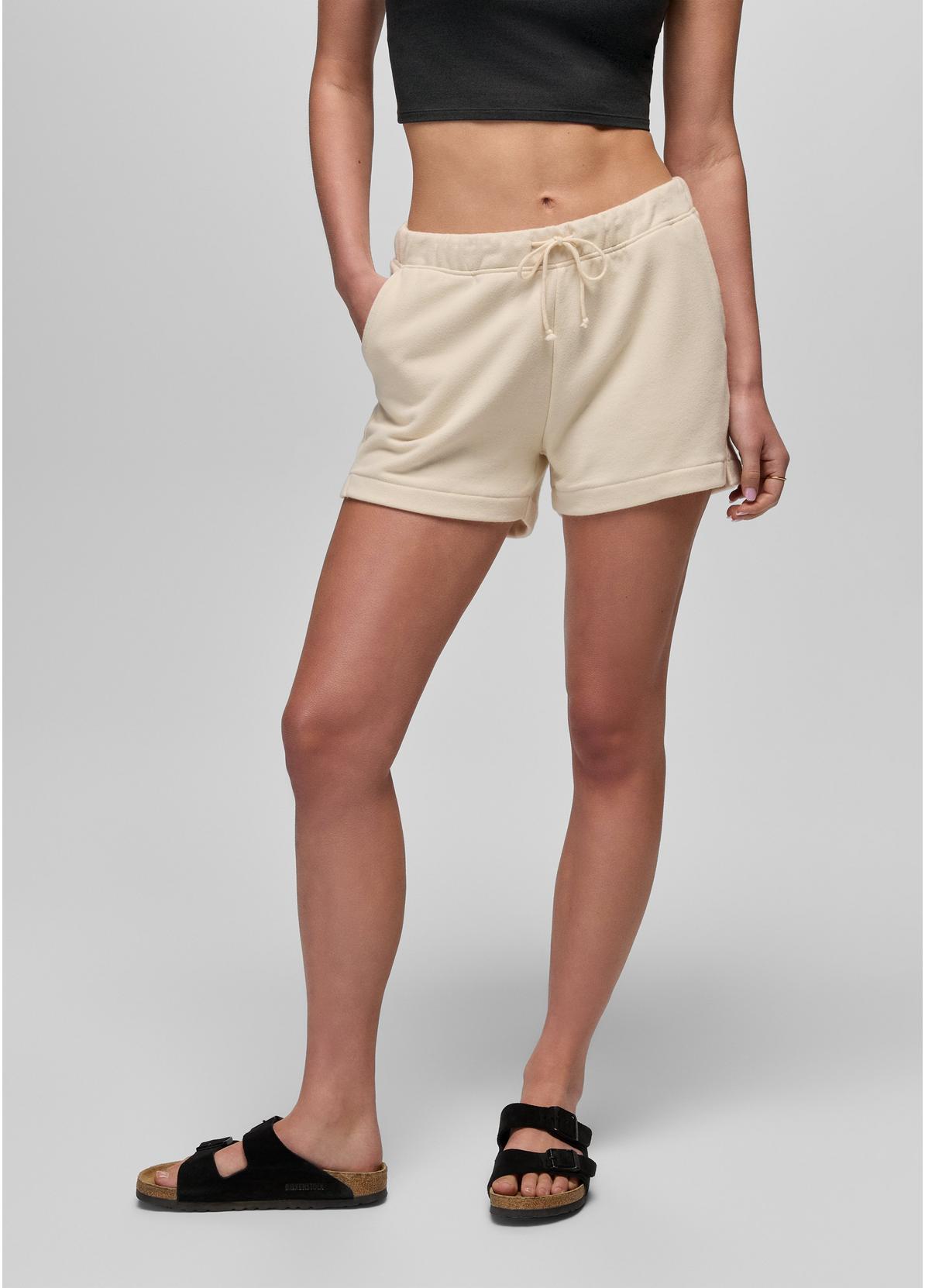 prAna W DreamTerry Short BEACH PEBBLE