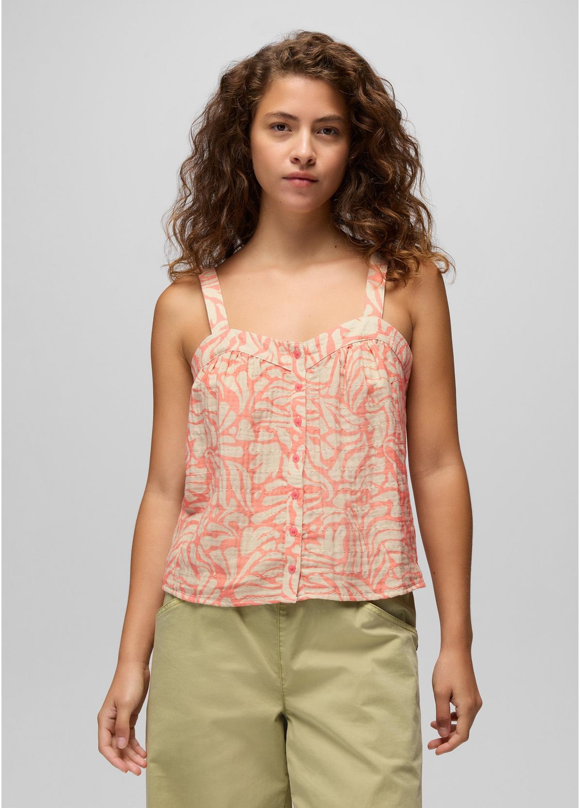 prAna W Goldie Beach Tank GUAVA