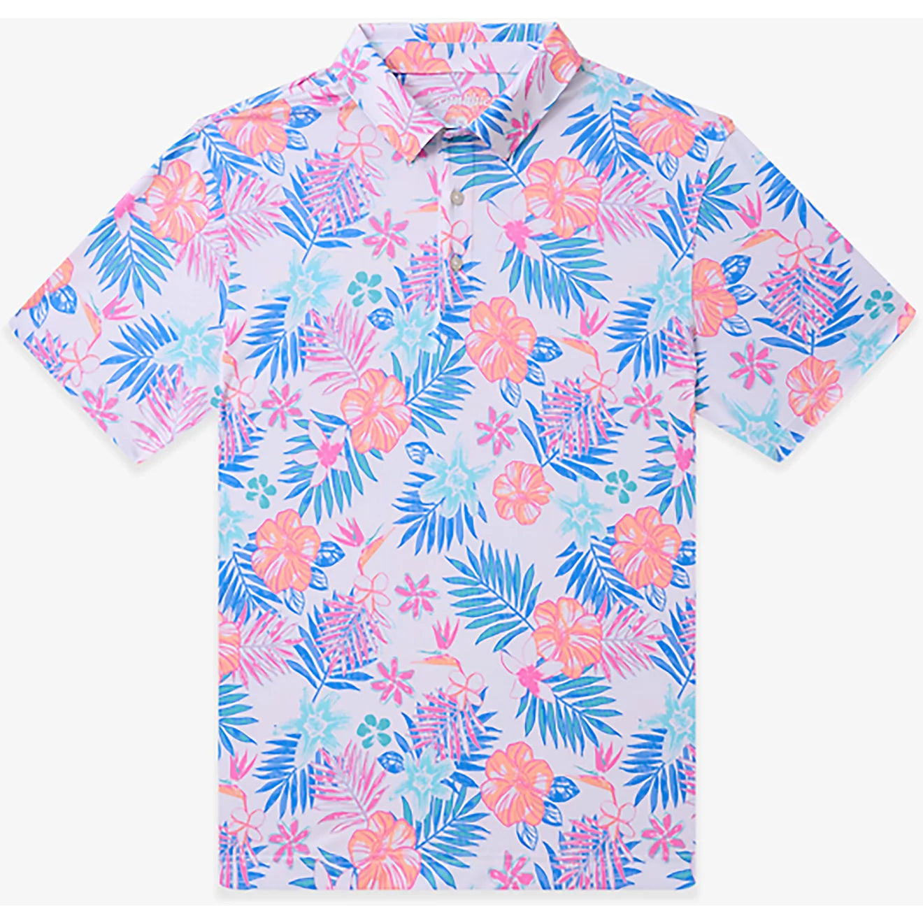 Chubbies M SS Performance Polo TROPIC LIKE ITS HOT