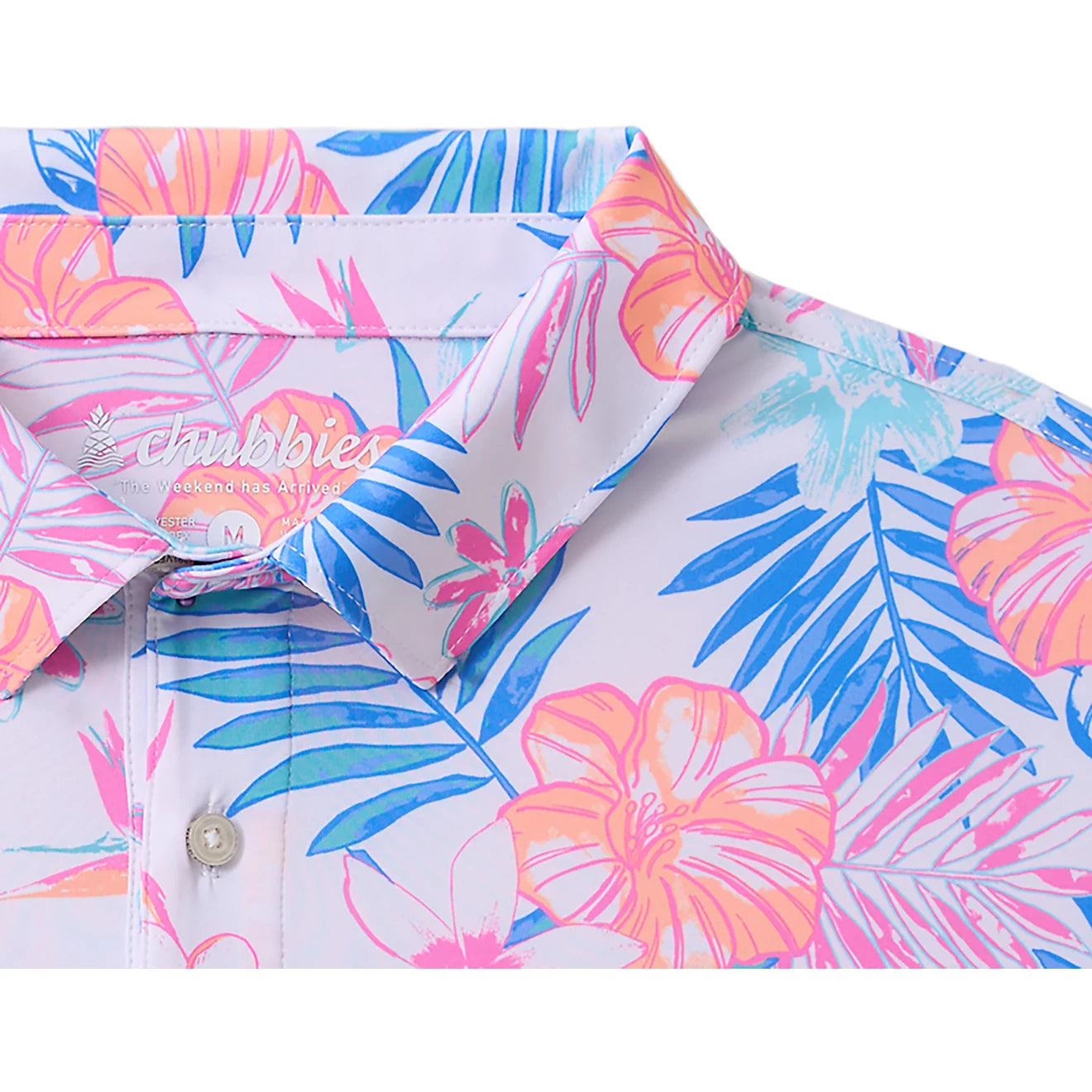 Chubbies M SS Performance Polo TROPIC LIKE ITS HOT