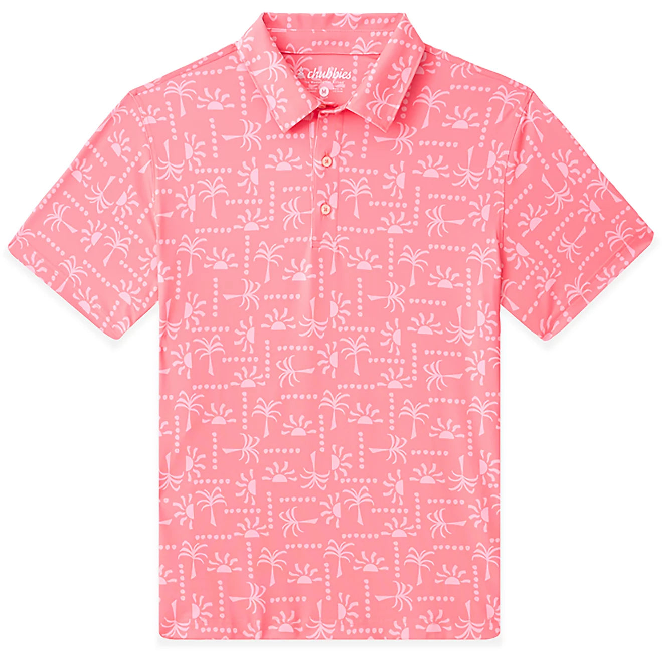 Chubbies M SS Easygoer Performance Polo CORAL