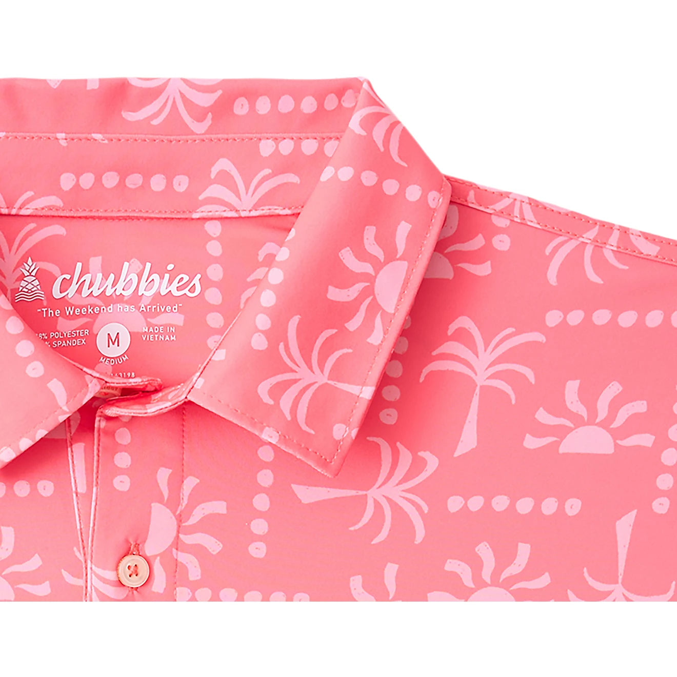 Chubbies M SS Easygoer Performance Polo CORAL