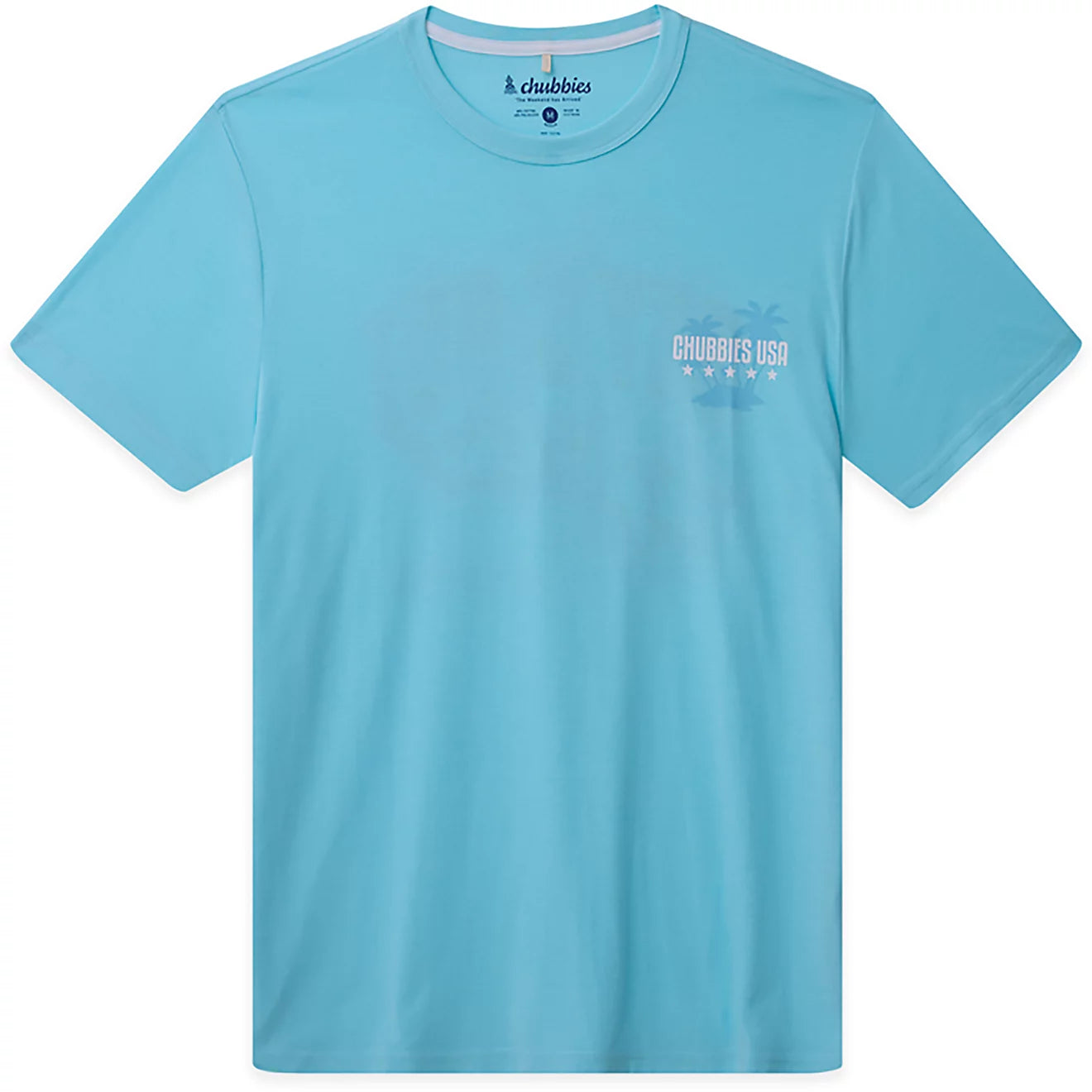 Chubbies M SS Graphic Tee SAY IT LOUD LIGHT PASTEL BLUE