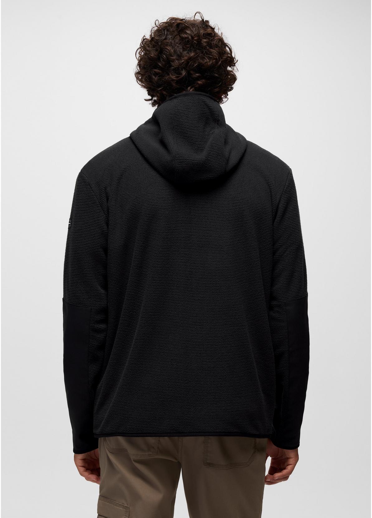 prAna M Stretch Zion Fleece Full Zip Hoodie BLACK