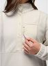 prAna W Stretch Zion Fleece 1/2 Snap Pullover BEACH PEBBLE