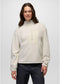 prAna W Stretch Zion Fleece 1/2 Snap Pullover BEACH PEBBLE