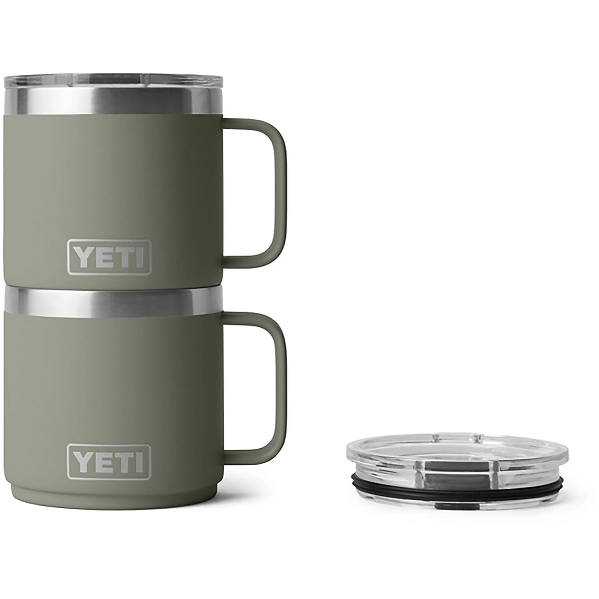 Yeti Rambler 14 oz Ceramic Lined Stackable Mug PAMPAS GREEN