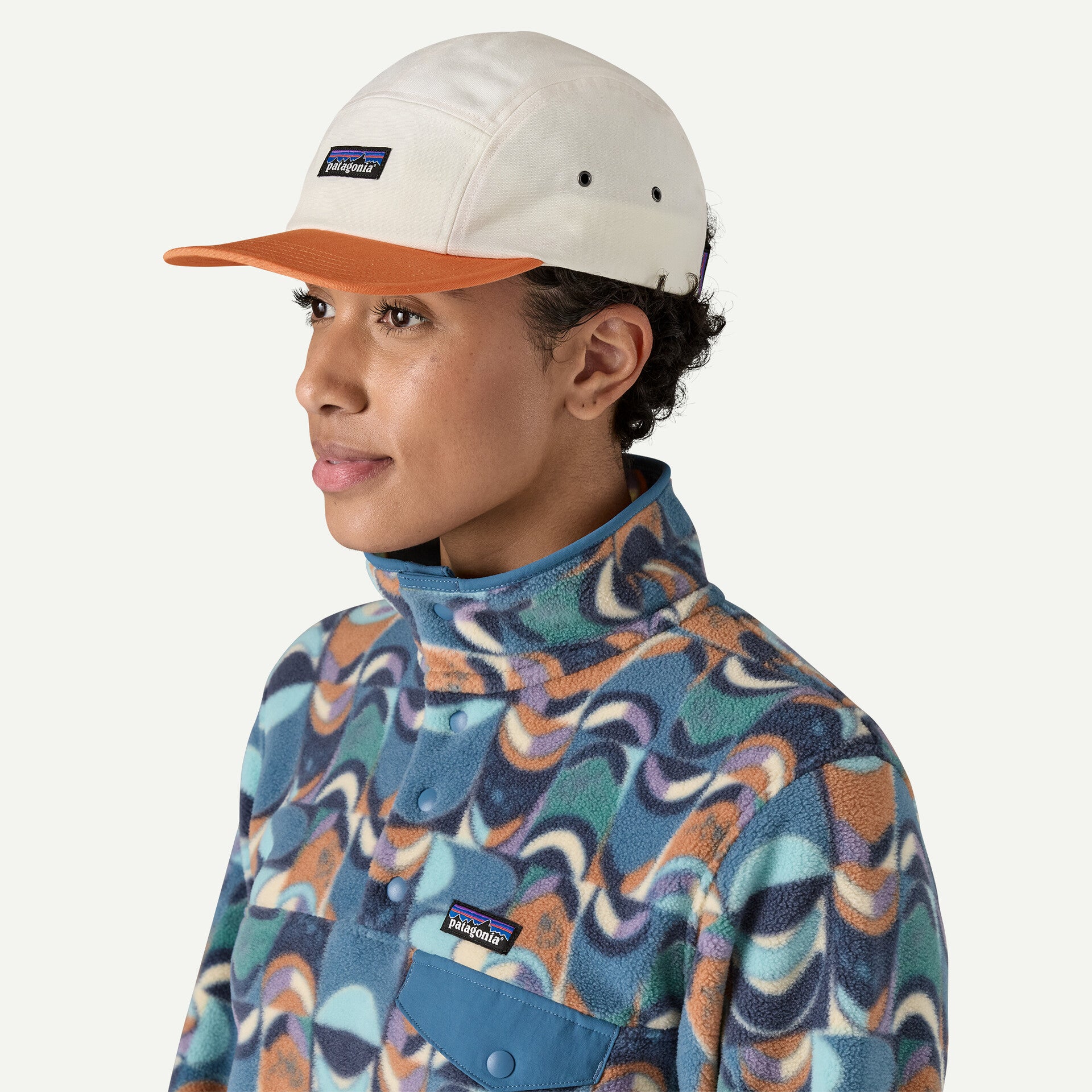 Patagonia P-6 Label Maclure Hat BIRCH / ROCK MELON