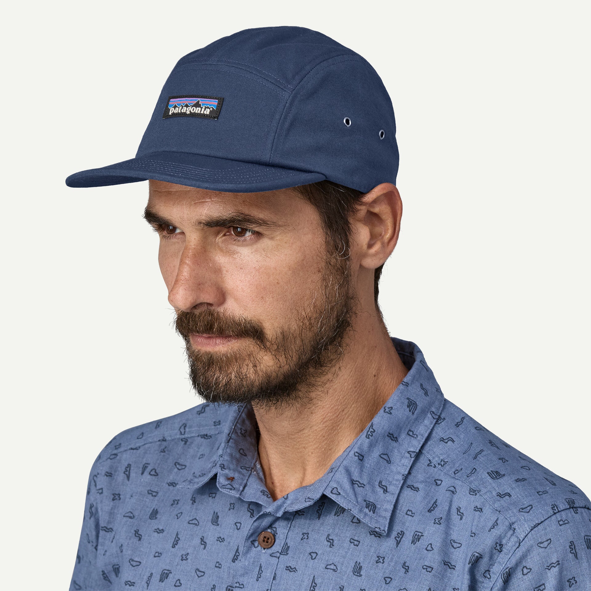 Patagonia P-6 Label Maclure Hat NEW NAVY