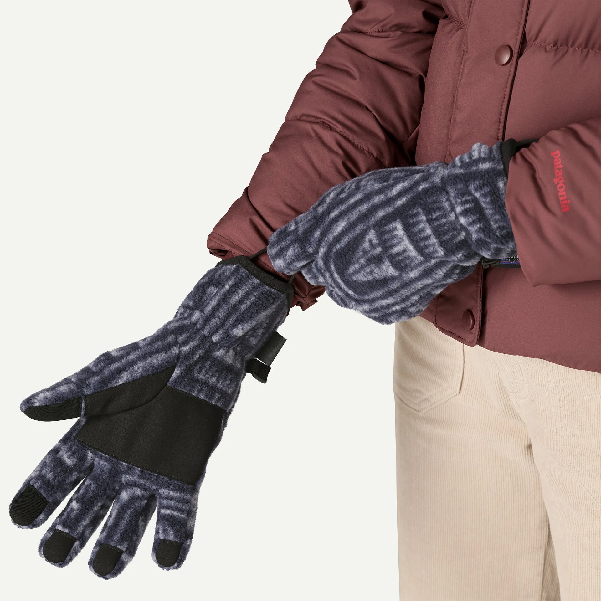 Patagonia Synch Gloves FLOW SUNKEN BLUE