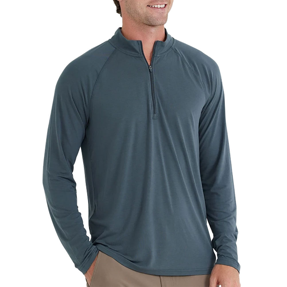 Free Fly M Bamboo Flex 1/4 Zip MIDNIGHT