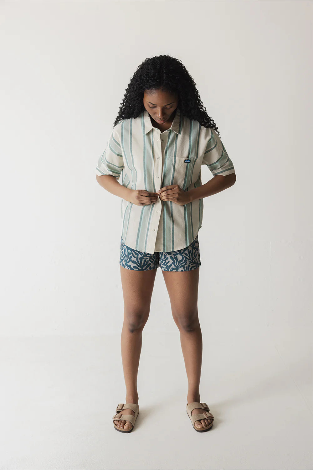 KAVU W Fairhope Shirt SEA STRIPE