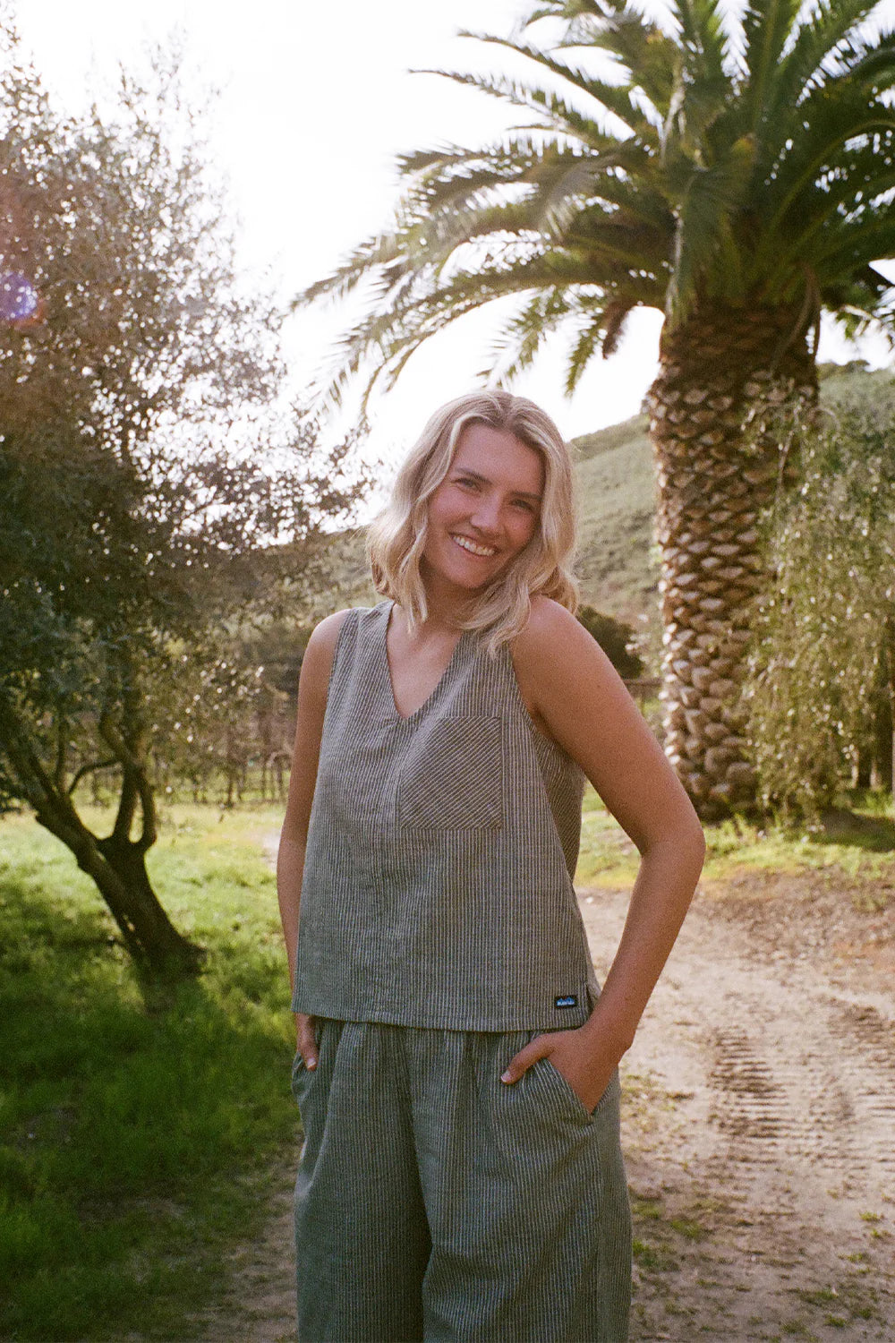 KAVU W Vacay Tank DARK FOREST