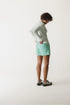 KAVU W LS Sunlite Crew SKY MINT