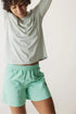 KAVU W LS Sunlite Crew SKY MINT