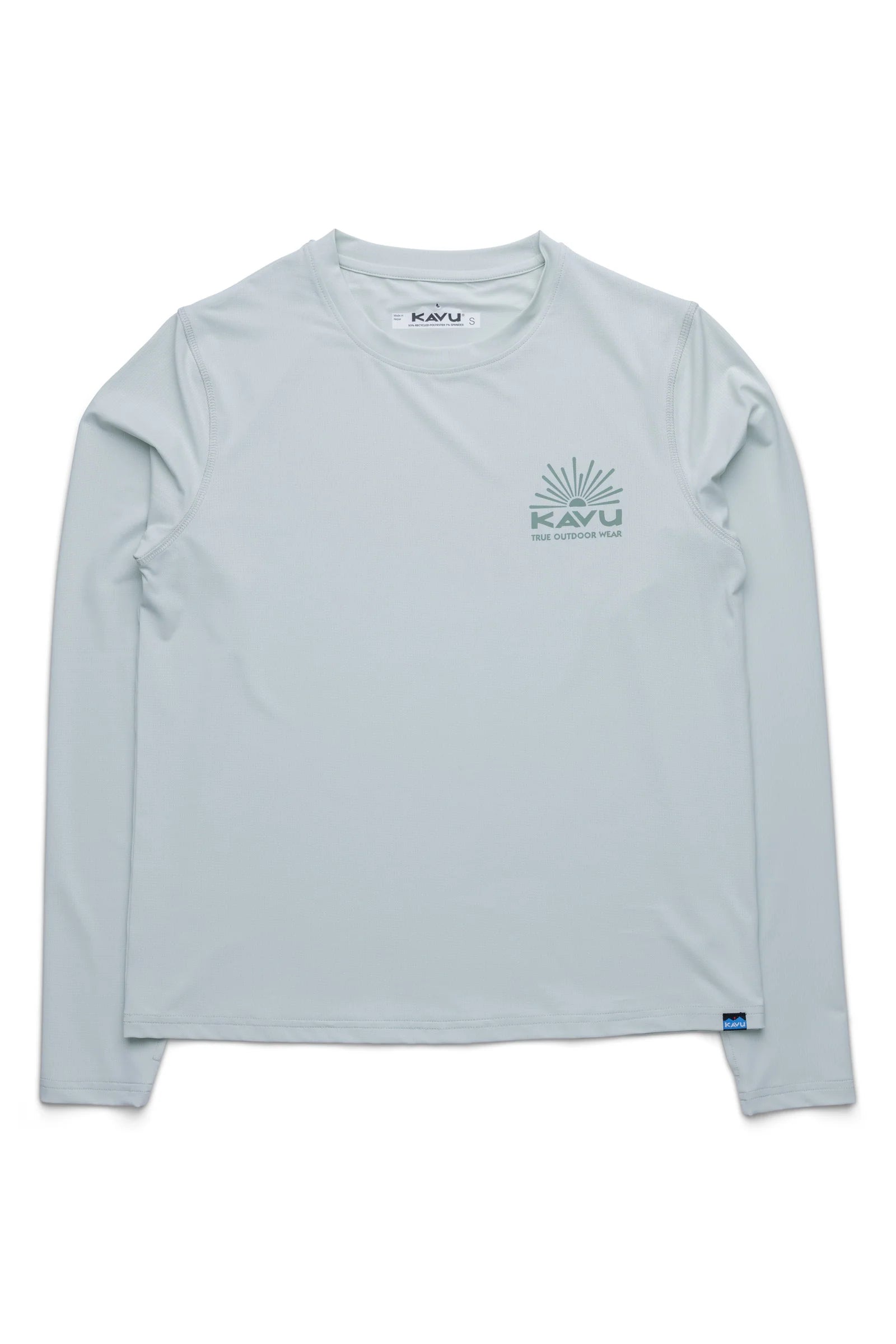 KAVU W LS Sunlite Crew SKY MINT