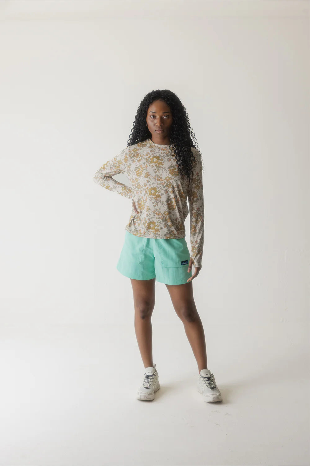 KAVU W LS Sunlite Crew SOFT BLOOM