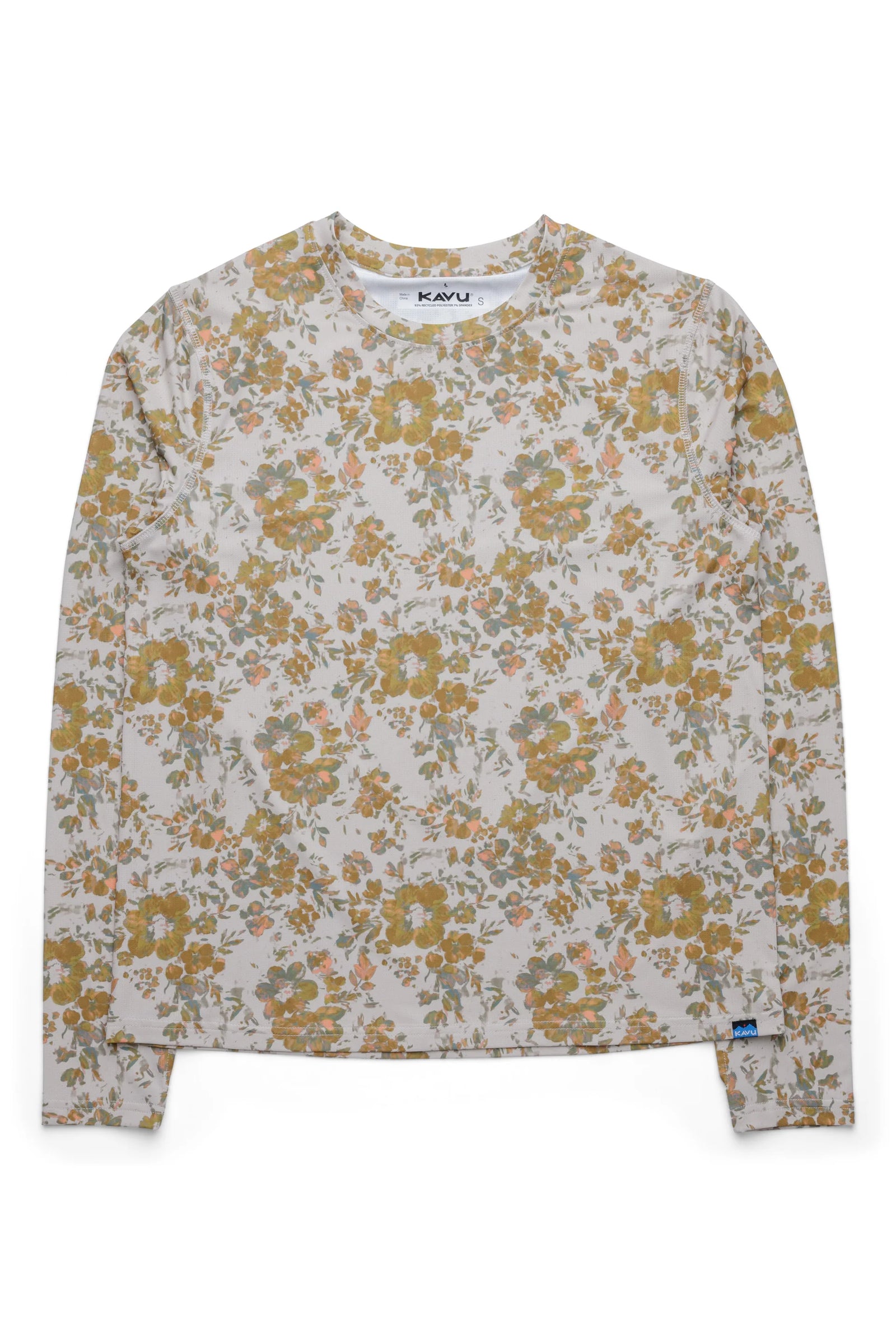 KAVU W LS Sunlite Crew SOFT BLOOM