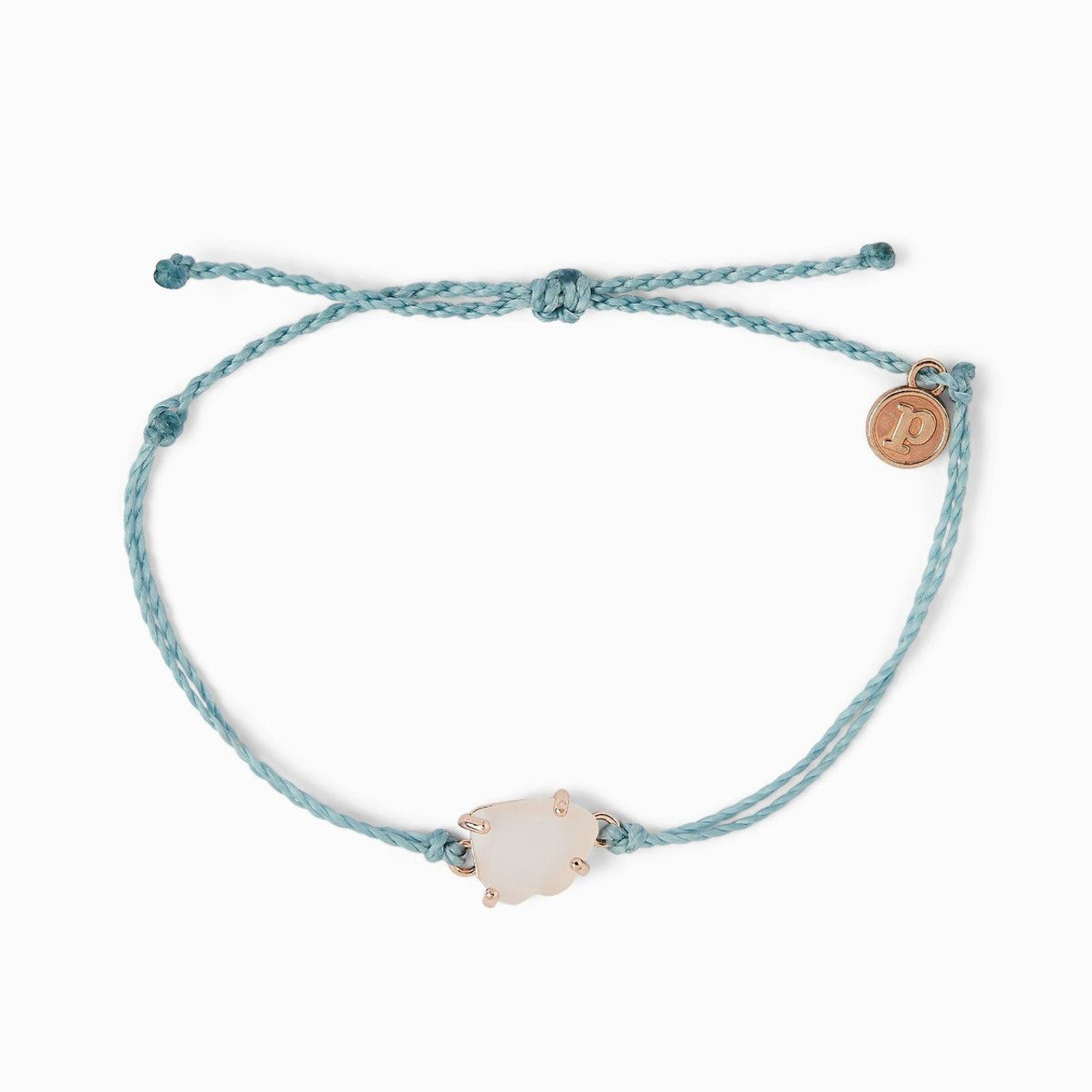 Pura Vida Rose Gold Seaglass Bracelet SMOKE