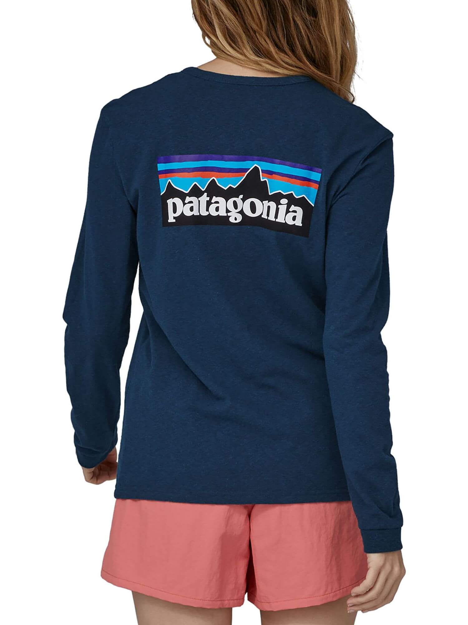 Patagonia W LS P-6 Logo Responsibilitee SOUND BLUE