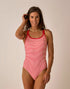 Carve Designs W Beacon One Piece MELON STRIPE / WATERMELON