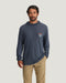 Free Fly M Bamboo LW Graphic Hoodie BLUE EDGE STORM CLOUD