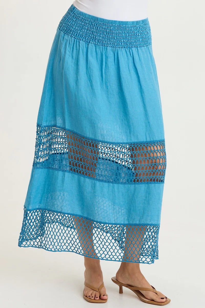 XCVI W Fola Skirt AZURE SKY