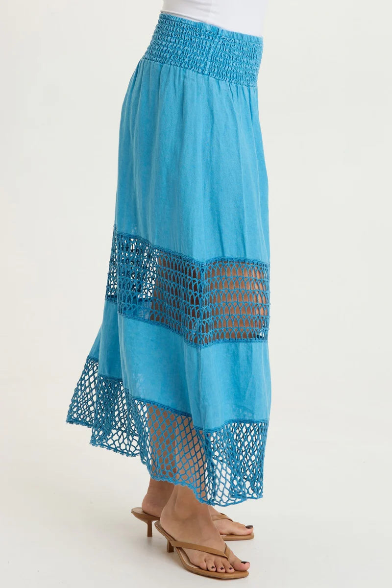 XCVI W Fola Skirt AZURE SKY
