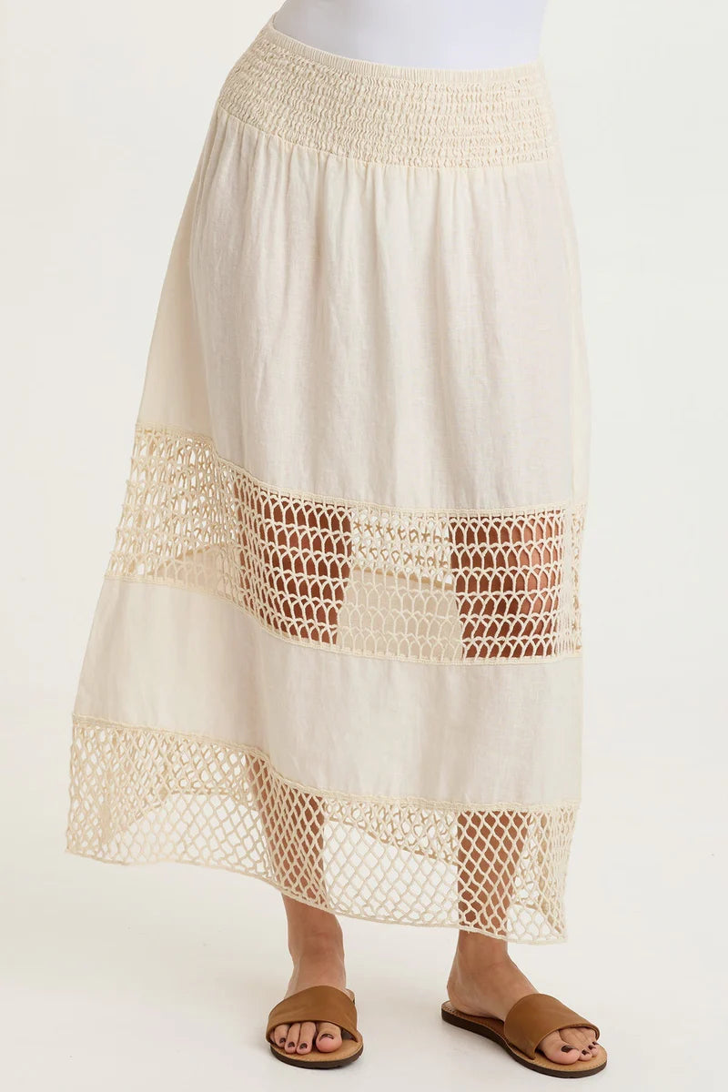 XCVI W Fola Skirt TOASTED ALMOND