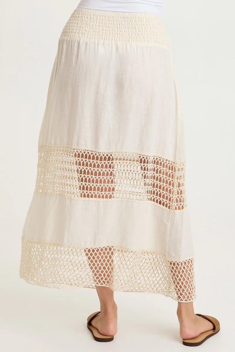XCVI W Fola Skirt TOASTED ALMOND
