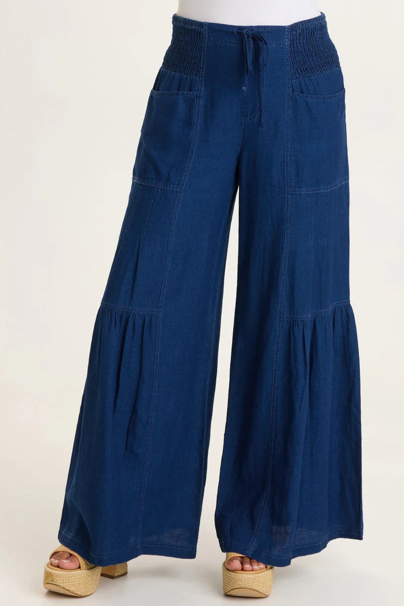 XCVI W Zain Wide Leg Pant DARK WASH