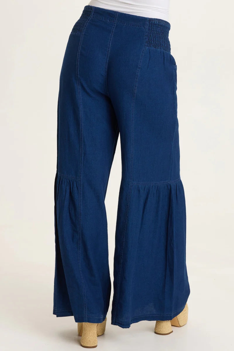 XCVI W Zain Wide Leg Pant DARK WASH