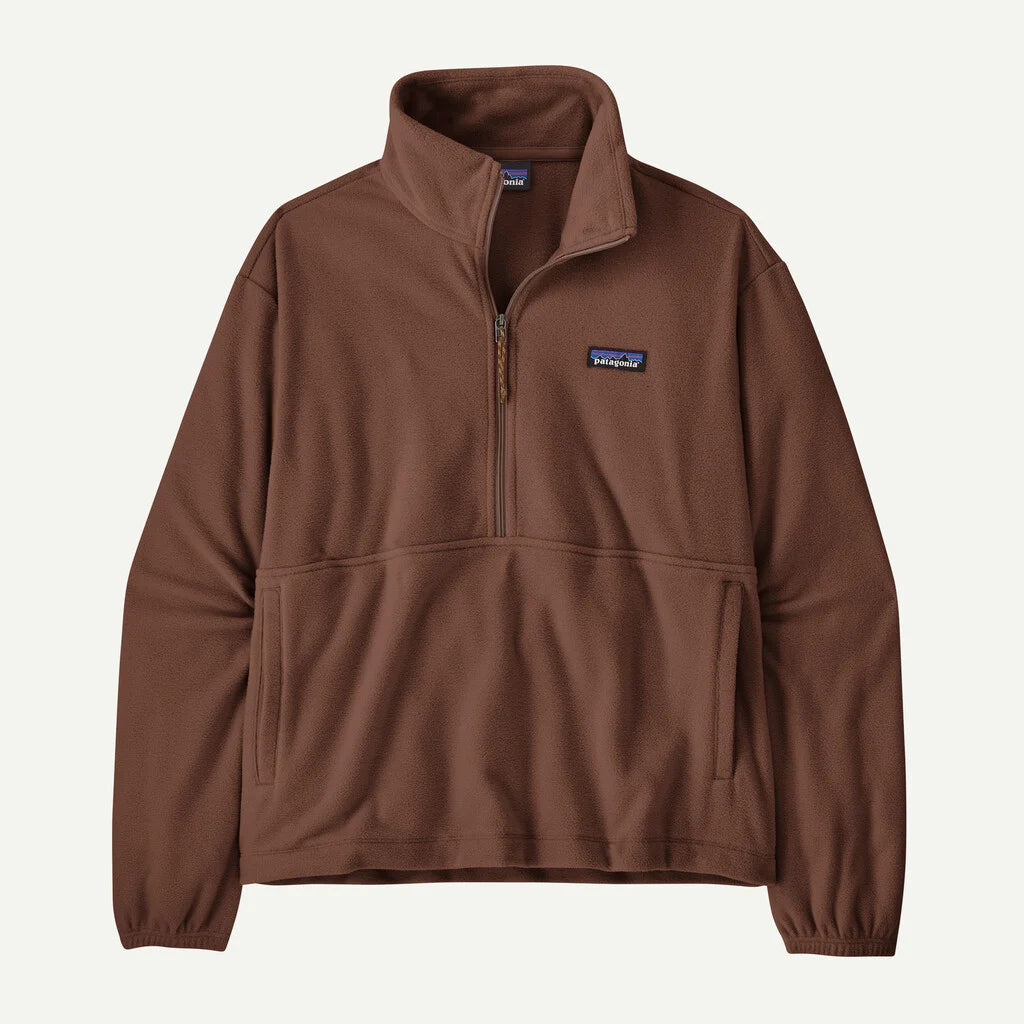 Patagonia W Micro D 1/2 Zip BERM BROWN