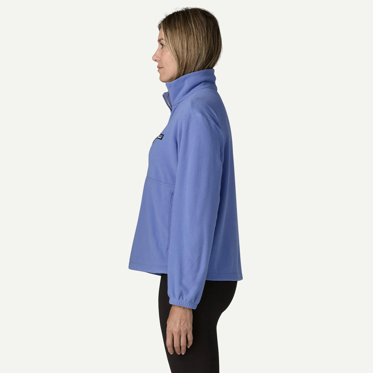 Patagonia W Micro D 1/2 Zip Fleece Pullover DIVER BLUE